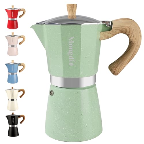 Moka Pot Stovetop Espresso Maker (Green / 12 cup)