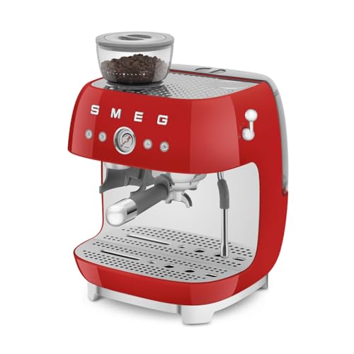 EGF03 Semi Automatic Espresso Machine with Built (8.8 oz / Red)