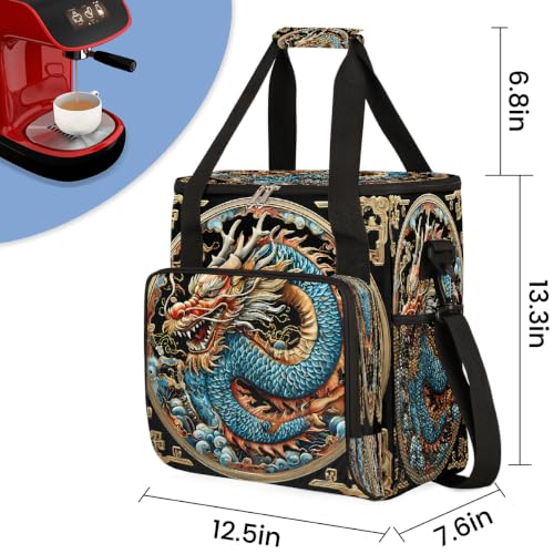 Maker Carring Bag Dragon Coffee Travel Carrying Storage Tote Bag (Print 1)