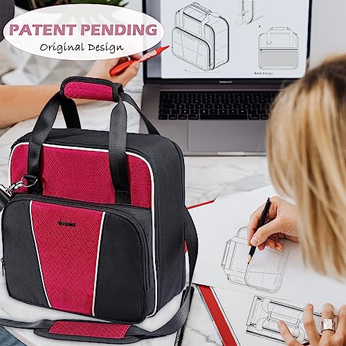 Travel Coffee Maker Bag for Keurig K (Red-Black / Fit for K-Slim)