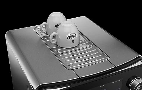 Accademia Luxury Italian Fully Automatic Espresso Machine with 19 Customized drink settings (Large / Brushed Stainless Steel)
