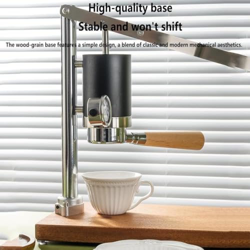 Manual Espresso Maker Set with Pressure Lever and Gauge