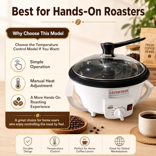 Electric Coffee Roaster Machine for Home Use (Without Timer)