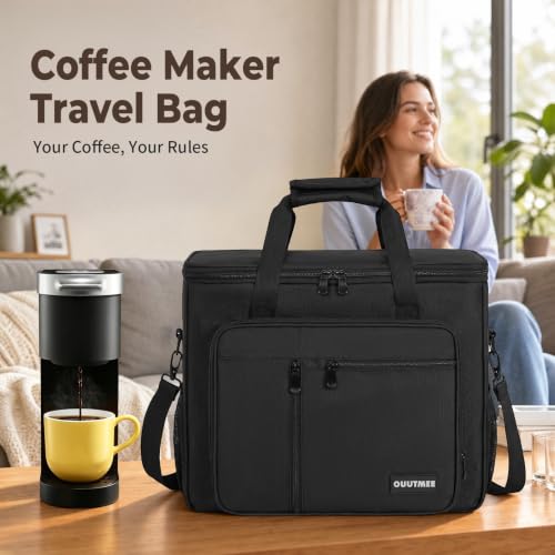 Coffee Maker Carrying Bag for Keurig K (Black / For K-slim/K-express/K-iced)