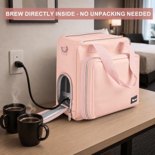 Coffee Maker Travel Bag for Keurig K (Pink)