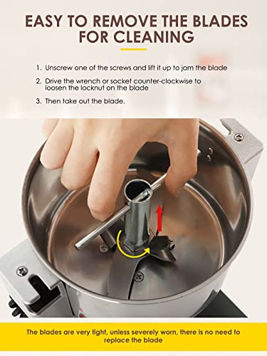Safety Upgraded Electric Grain Grinder Mill High (700g Hand-held Type)