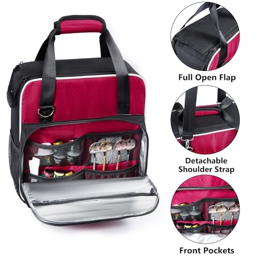 Full Open Coffee Maker Travel Bag w (Red-Black / Fit for K-Iced or K-Express)