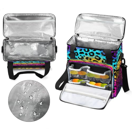 Maker Carring Bag Leopard Coffee Travel Carrying Storage Tote Bag (Print 28)