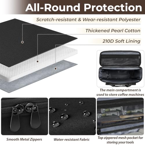 Coffee Maker Carrying Bag for Keurig K (Black / For K-slim/K-express/K-iced)