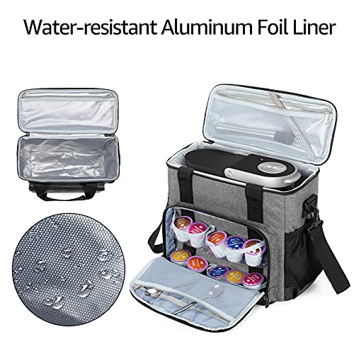 Coffee Maker Bag Compatible with Keurig K (Gray)