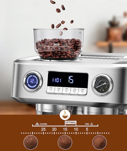 Dual Boiler Espresso Machine with Grinder
