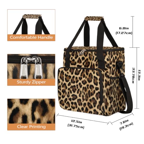 Leopard Brown Coffee Maker Carring Bag with Keurigs K (C 001)