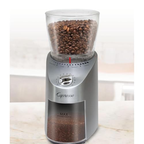 Infinity Plus Stainless Steel Conical Burr Grinder (Stainless Steel / 11 oz (Pack of 1))