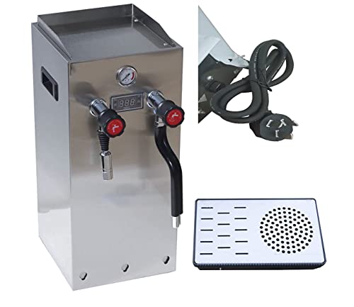 220V Commercial Milk Frother 12L Steam Milk Frothing Machine Water Boiler Multi