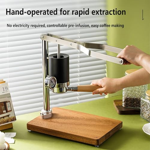 Lever Espresso Maker with Pressure Gauge