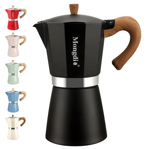 Moka Pot Stovetop Espresso Maker (Black / 12 cup)