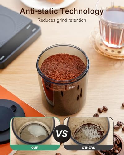 Conical Burr Coffee Grinder With Scale For Home Use