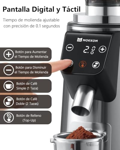 64mm Flat Burr coffee grinder (Stainless Steel Flat Burrs)