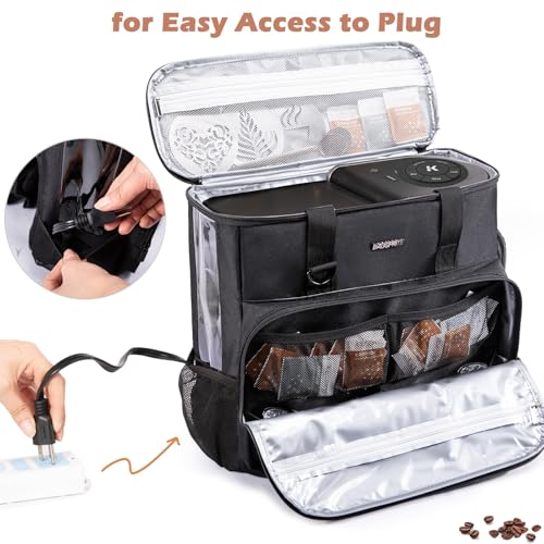 Travel Coffee Maker Carrying Case for Keurig K (Black / Fit for K-Slim)