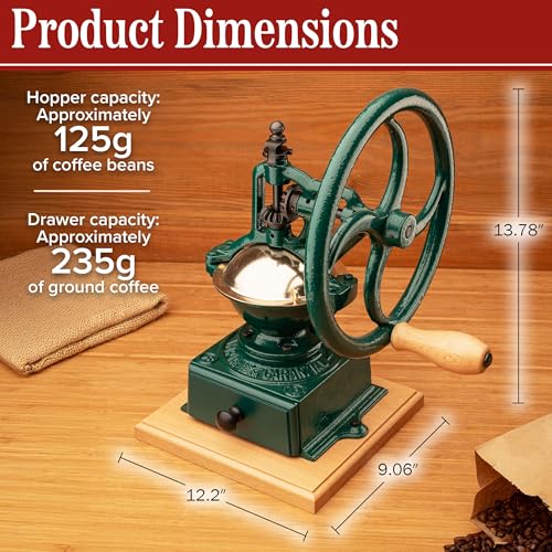 Manual Burr Coffee Grinder (Green)