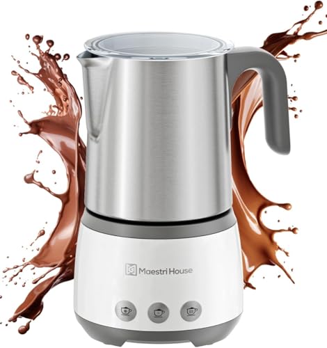 16.9OZ BasicFro 500 Electric Milk Steamer and Frother (White)