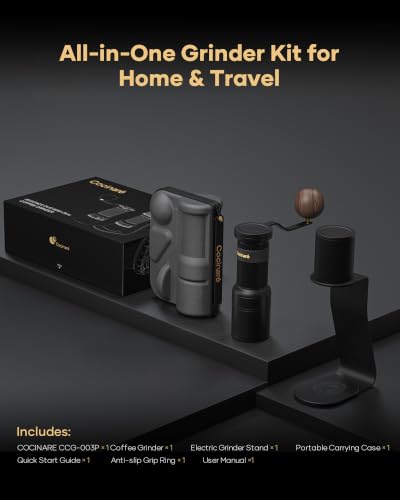 ESSENCE DUO B38 Ultra Electric Coffee Grinder (Obsidian Black)