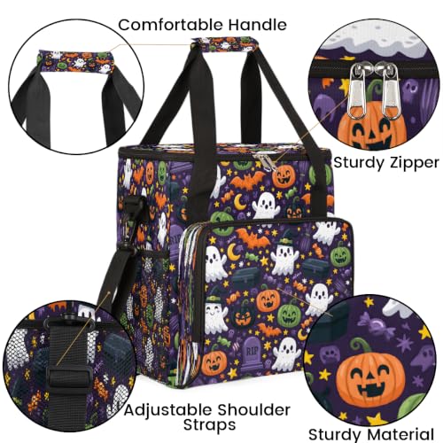 Maker Carring Bag Halloween Coffee Travel Carrying Storage Tote Bag (Print 14)