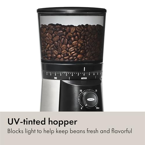 Brew Conical Burr Electric Coffee Bean Grinder (Silver)