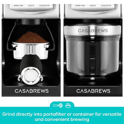 Tornado Electric Conical Burr Coffee Grinder with LCD Display