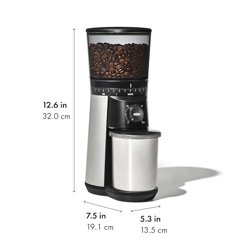 Brew Conical Burr Electric Coffee Bean Grinder (Silver)