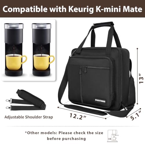 Coffee Maker Carrying Bag for Keurig K (Black / For K-mini/K-mini Plus)