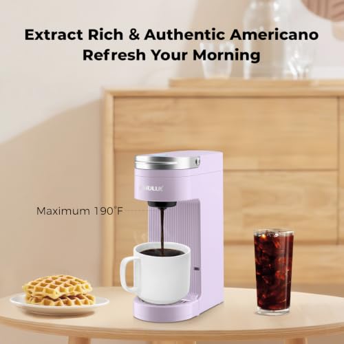 Compact Single Serve Coffee Maker Brewer for K Cup Pod (Light Violet)
