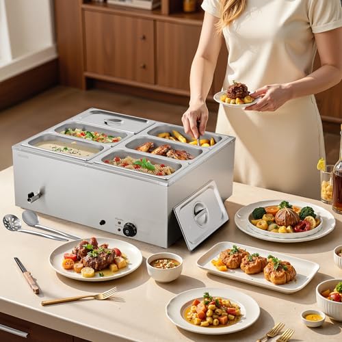 Commercial Food Warmer (6x1/3Pan ;48QT)