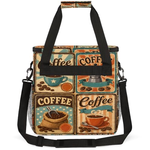 Maker Carring Bag Coffee Coffee Travel Carrying Storage Tote Bag (Print 6)