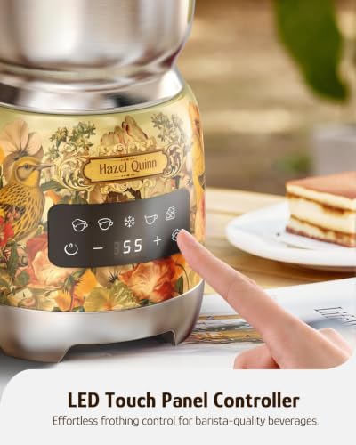 Electric Milk Frother & Steamer (Floral Printed)