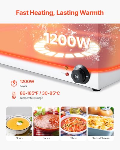 24QT Commercial Food Warmer (1x1/3Pan and 4x1/6Pan ;24QT)