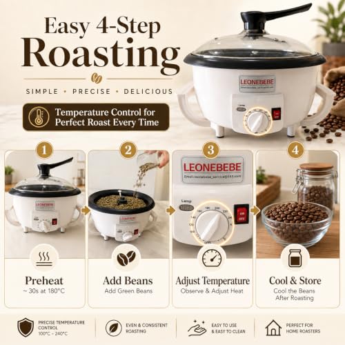 Electric Coffee Roaster Machine for Home Use (Without Timer)