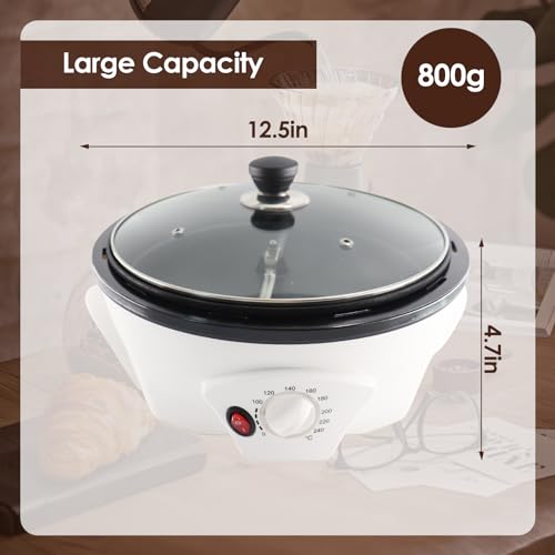 750g Electric Coffee Roaster Machine Home Coffee Roaster Coffee Bean Roaster for Home Use 110V (110V)