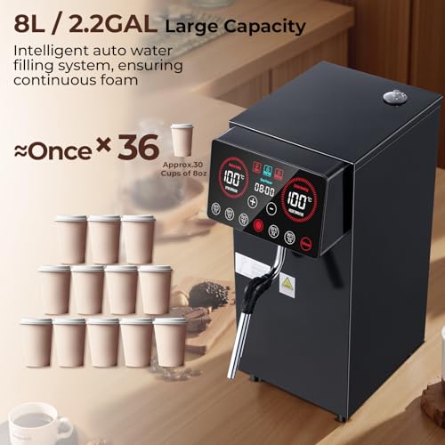 Commercial Coffee Milk Frother (Upgraded Model—For Coffee)
