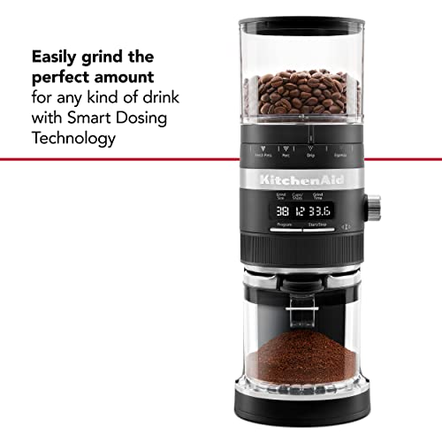 Burr Coffee Grinder (Matte Black / 10 Oz)