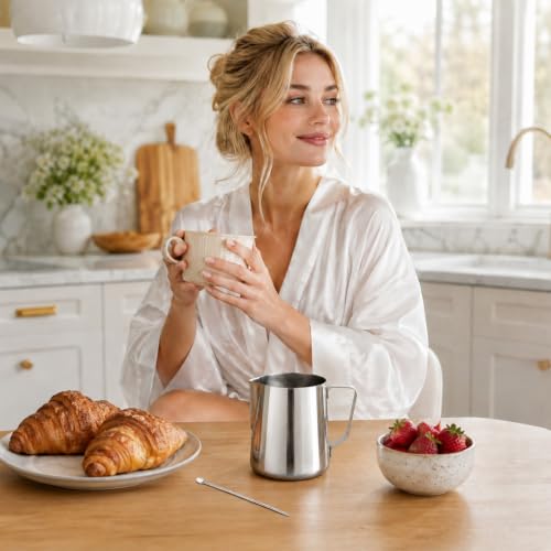 2 Pack Milk Frothing Pitcher Stainless Steel Espresso Steaming Pitchers