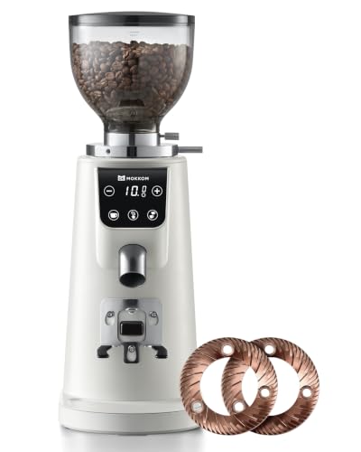 64mm Flat Burr Coffee Grinder (Titanium Flat Burrs-Ivory)