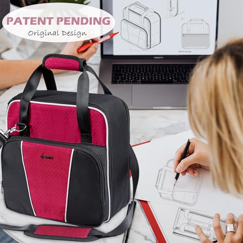 Full Open Coffee Maker Travel Bag w (Red-Black / Fit for K-Iced or K-Express)
