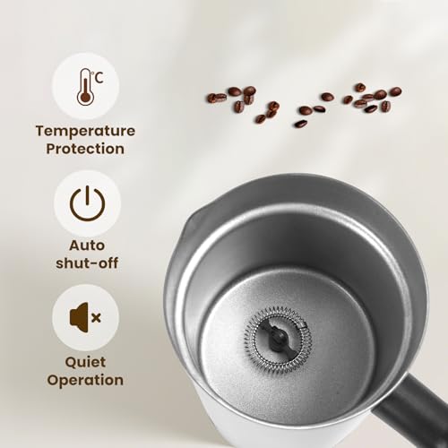 Electric Milk Frother 4 (Light Silver)