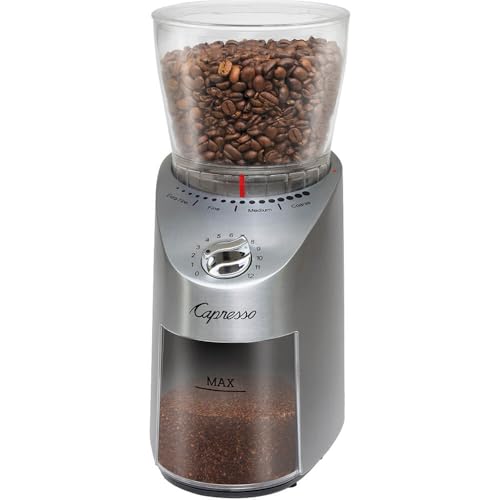 Infinity Plus Stainless Steel Conical Burr Grinder (Stainless Steel / 11 oz (Pack of 1))