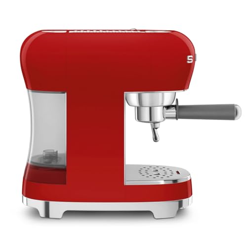 Manual Espresso Machine with Steam Wand (13" / Red)