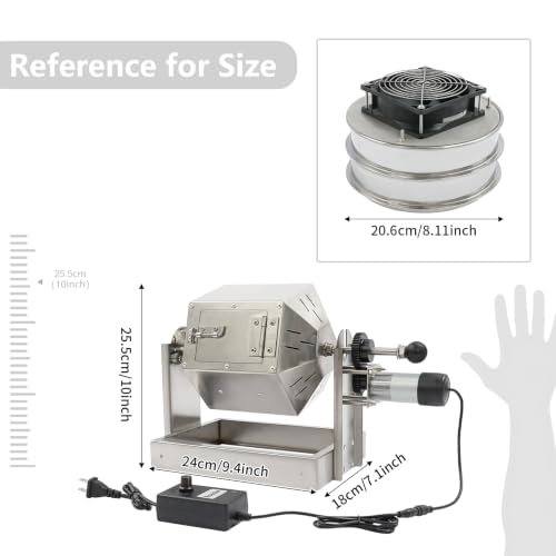 Gas Coffee Roaster 3.8L Coffee Bean Roaster with A Bean Cooler and 2 Sieves (3.8L)