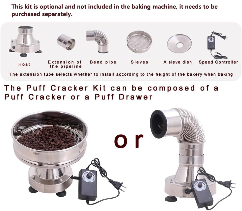 gas roaster Coffee Roaster Optionally a dedicated electric heater to make up an electric coffee roaster Furnace Coffee Beans Maker Roaster for Home Use