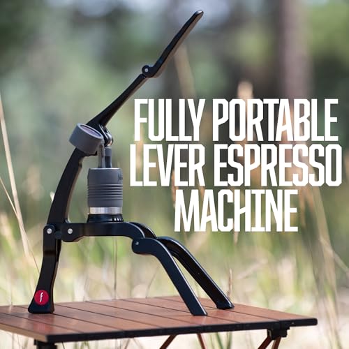 2GO: Portable, Collapsible Lever Espresso Machine for 9BAR Espresso Anywhere (Grounds Model) ("Grounds" Model)