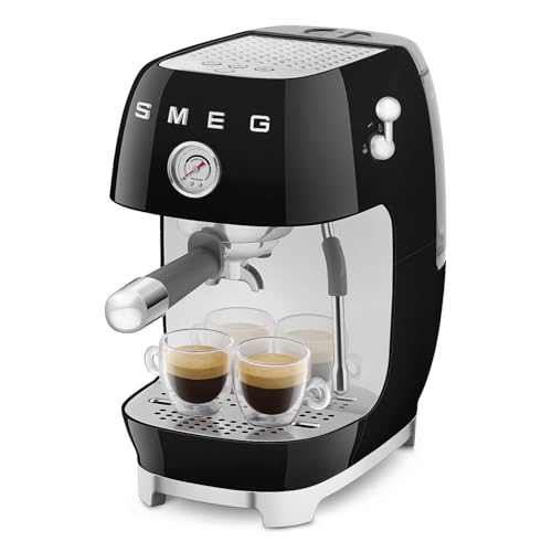 ECF03 Made in Italy Retro Espresso Machine with Cold Brew (Standard / Black)